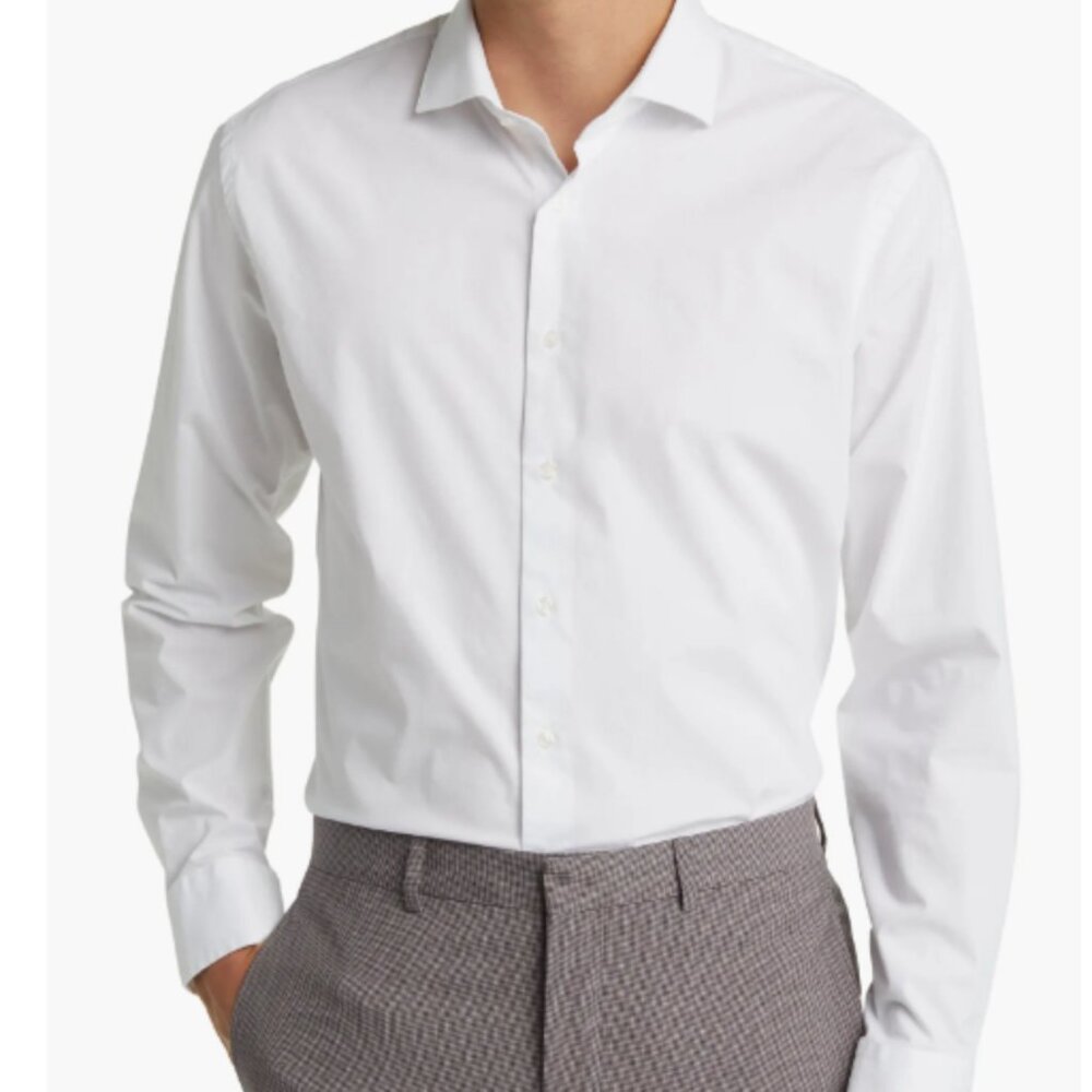Nordstrom Slim Fit White Dress Button Up